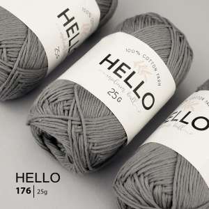 Пряжа HELLO Cotton 176 (25 грамм)